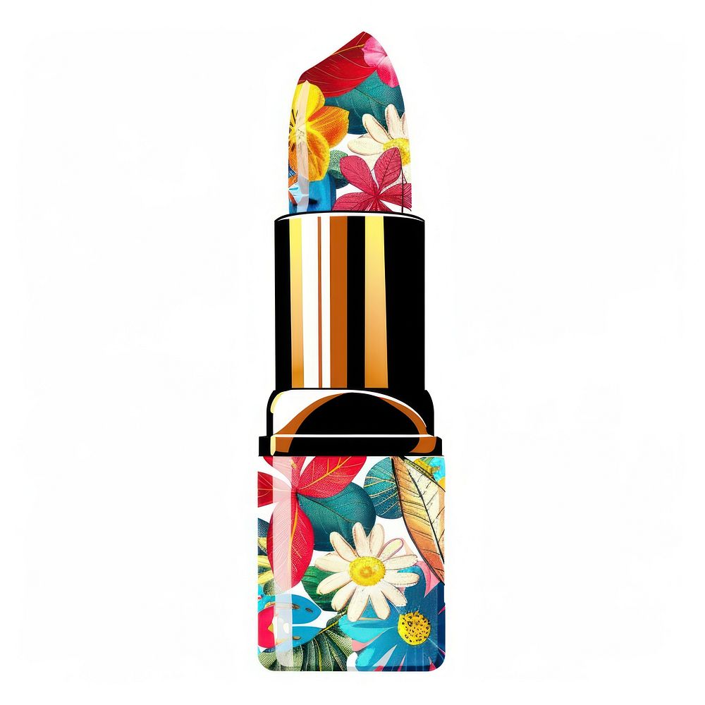 Flower Collage lipstick cosmetics smoke pipe.