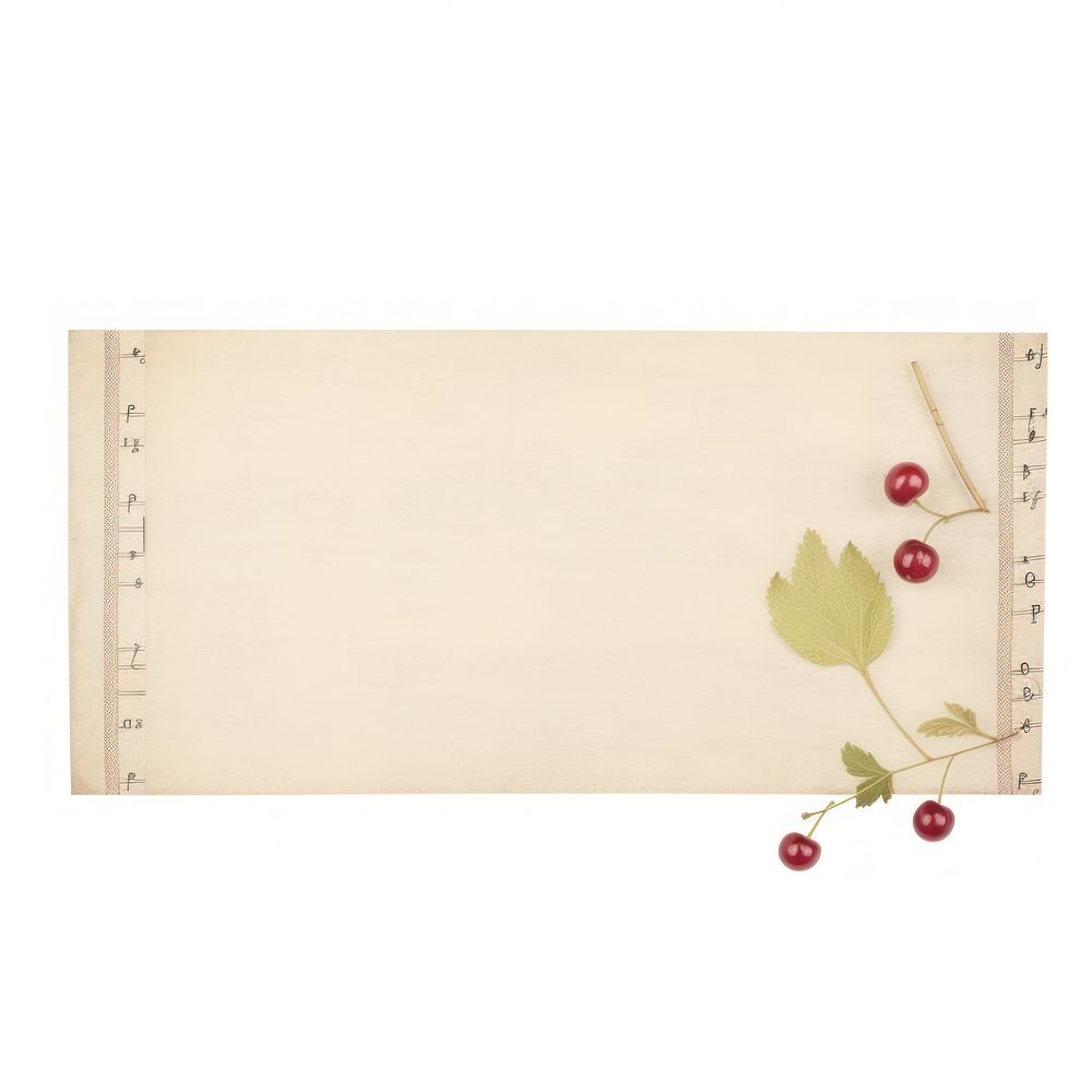 Cranberry ephemera text white board.