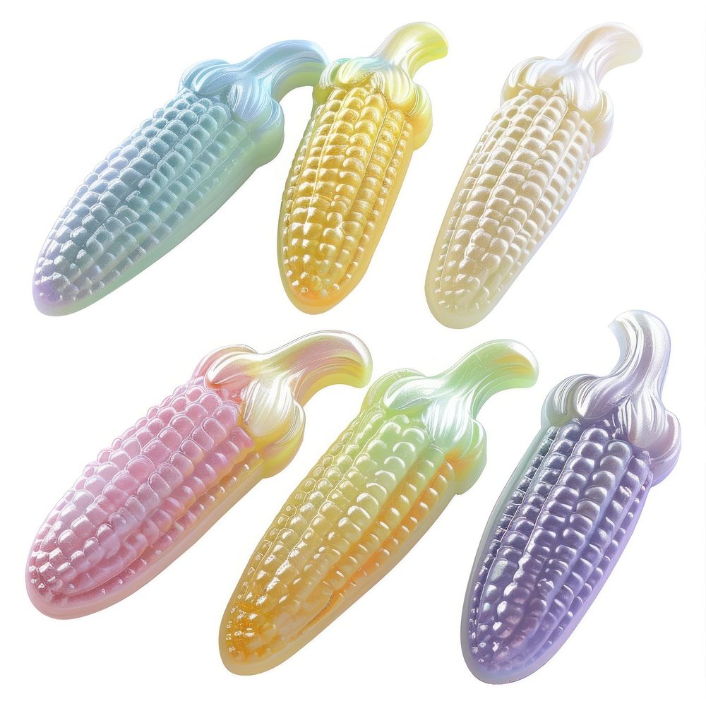 3d jelly glitter corn weaponry produce grain.