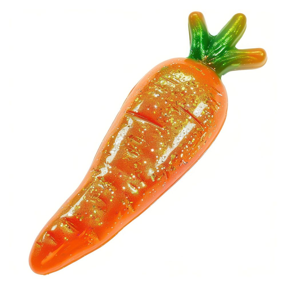 3d jelly glitter carrot vegetable produce ketchup.