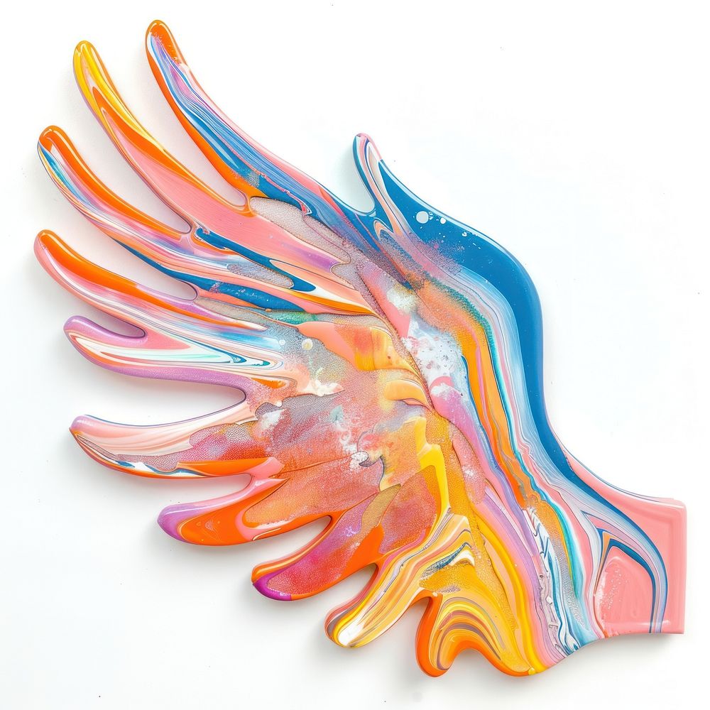Acrylic pouring Wing accessories accessory ornament.