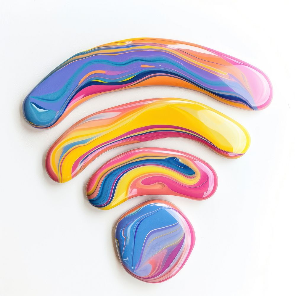 Acrylic pouring wifi icon confectionery accessories accessory.
