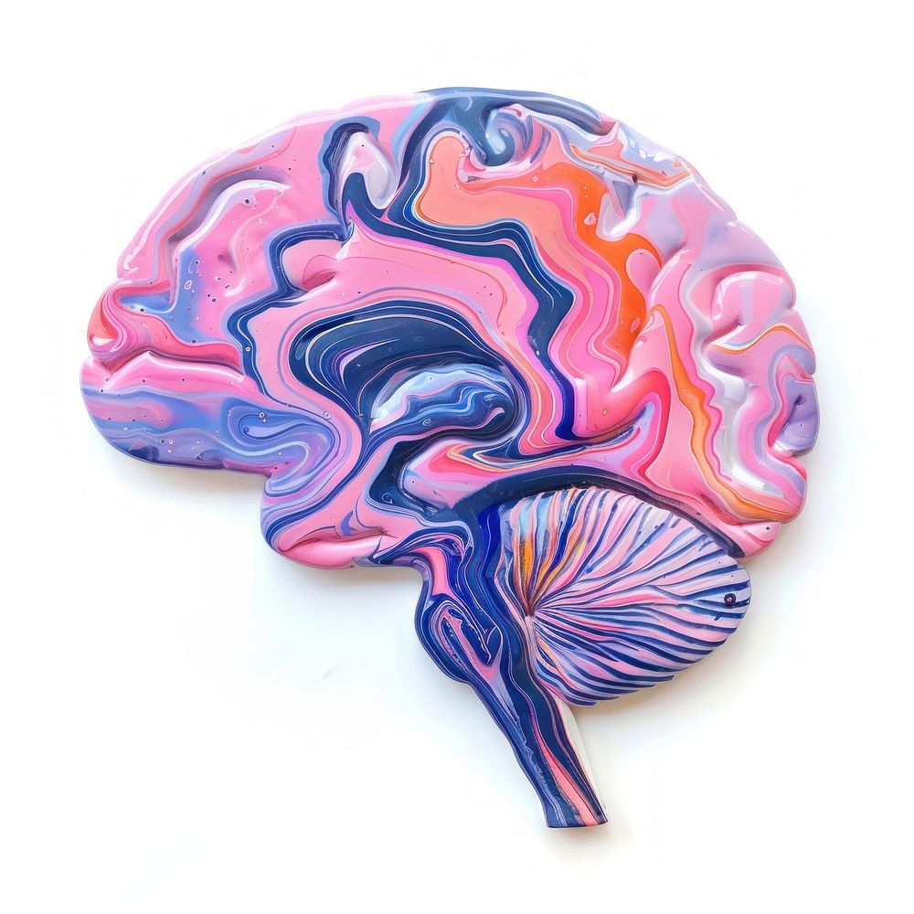 Acrylic pouring Brain icon confectionery accessories accessory.