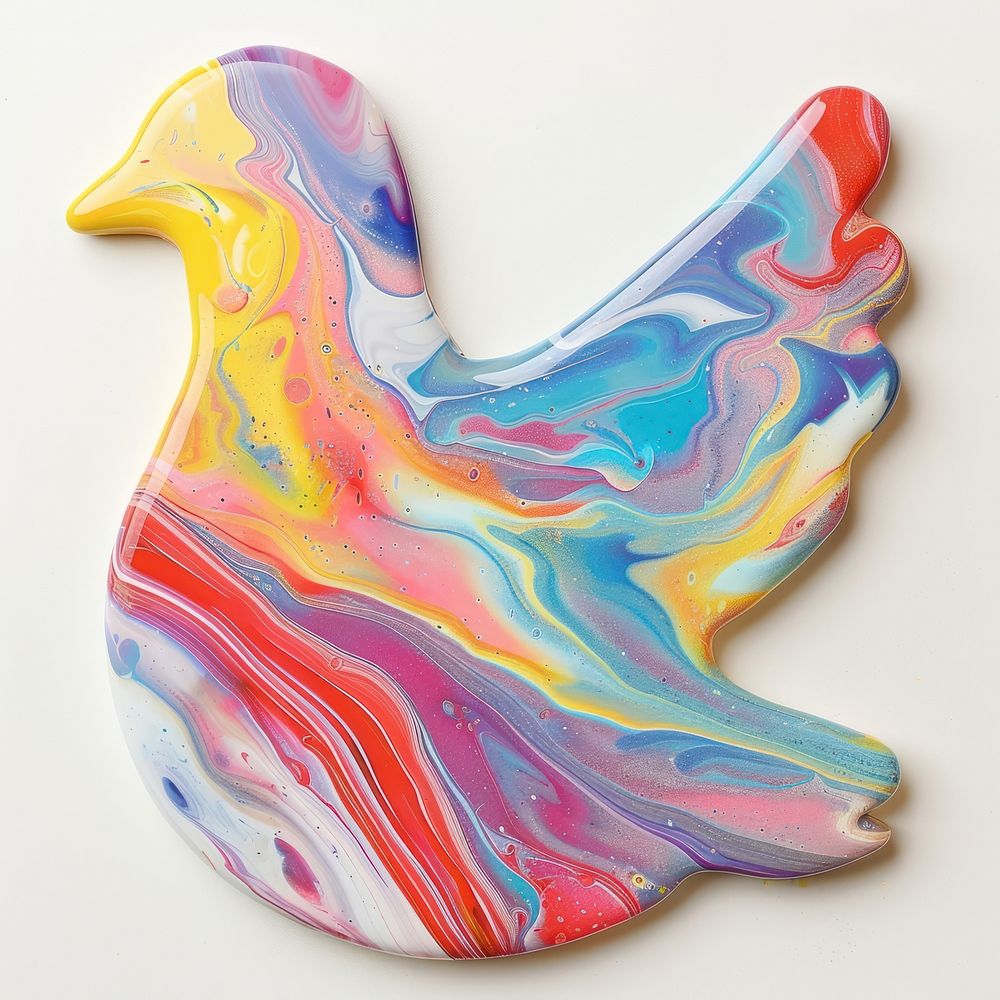 Acrylic pouring Dove accessories accessory gemstone.