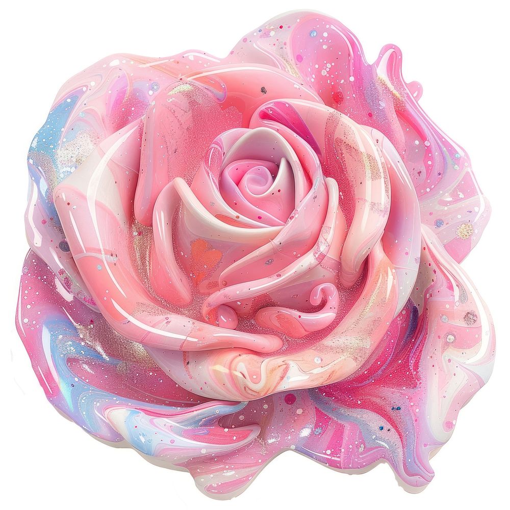 Acrylic pouring Rose rose accessories accessory.