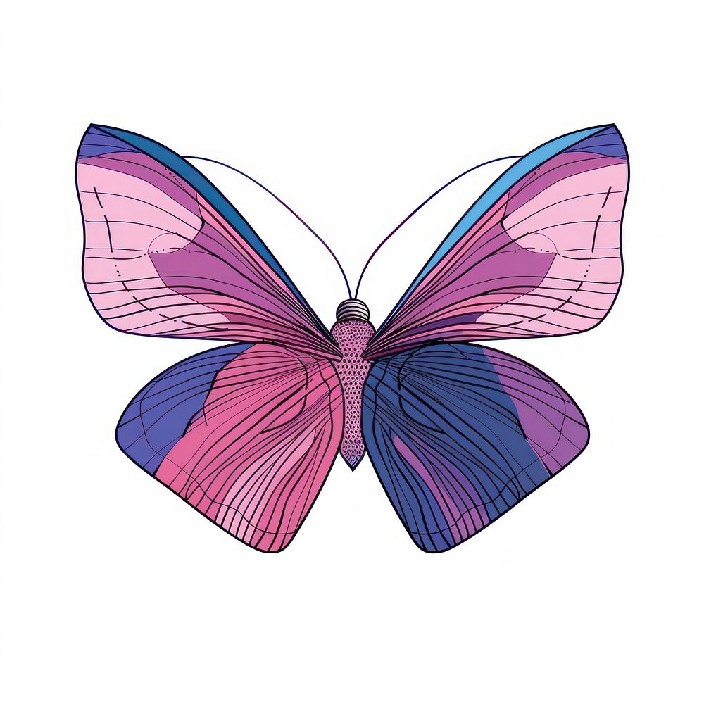 Retro butterfly purple invertebrate appliance.