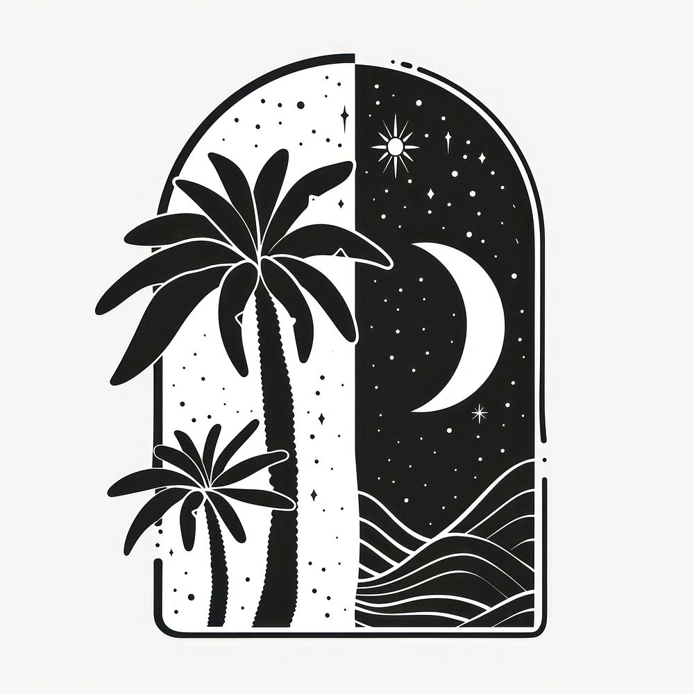 Beach logo art outdoors graphics.