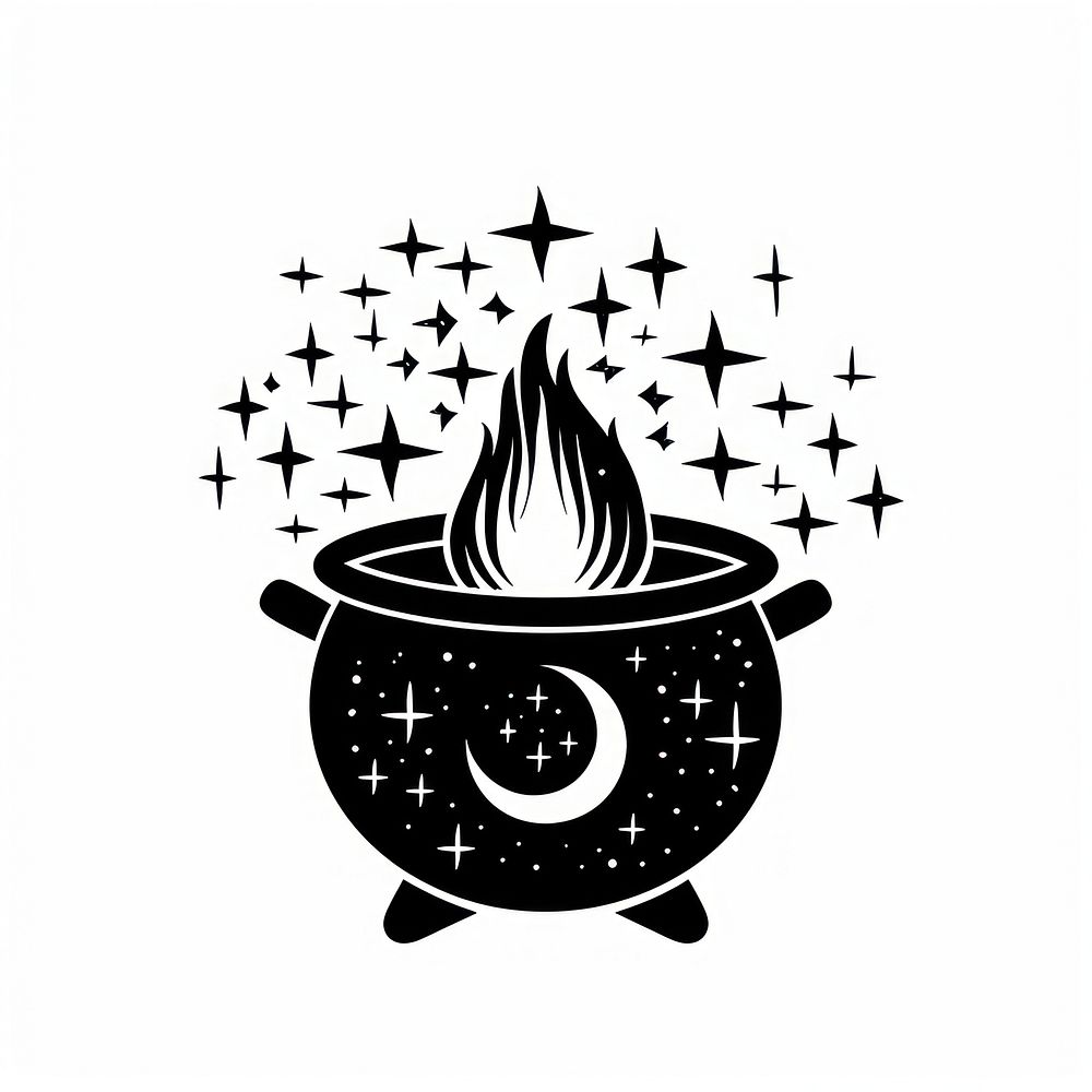 Surreal aesthetic Cauldron logo dynamite weaponry symbol.