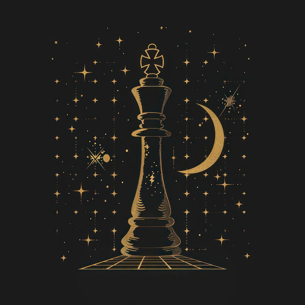 Surreal aesthetic Chess logo chess chandelier outdoors.