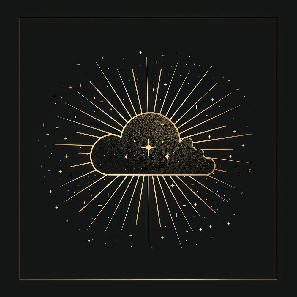 Surreal aesthetic Cloud logo blackboard fireworks outdoors.