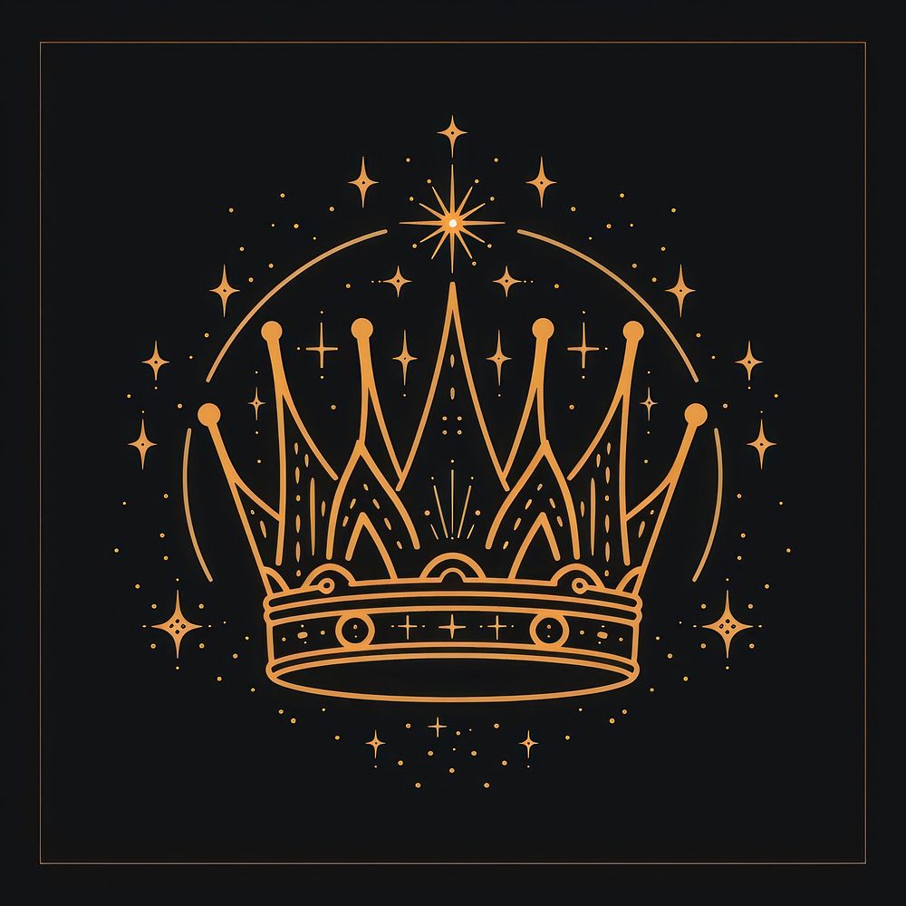 Surreal aesthetic crown logo accessories chandelier accessory.