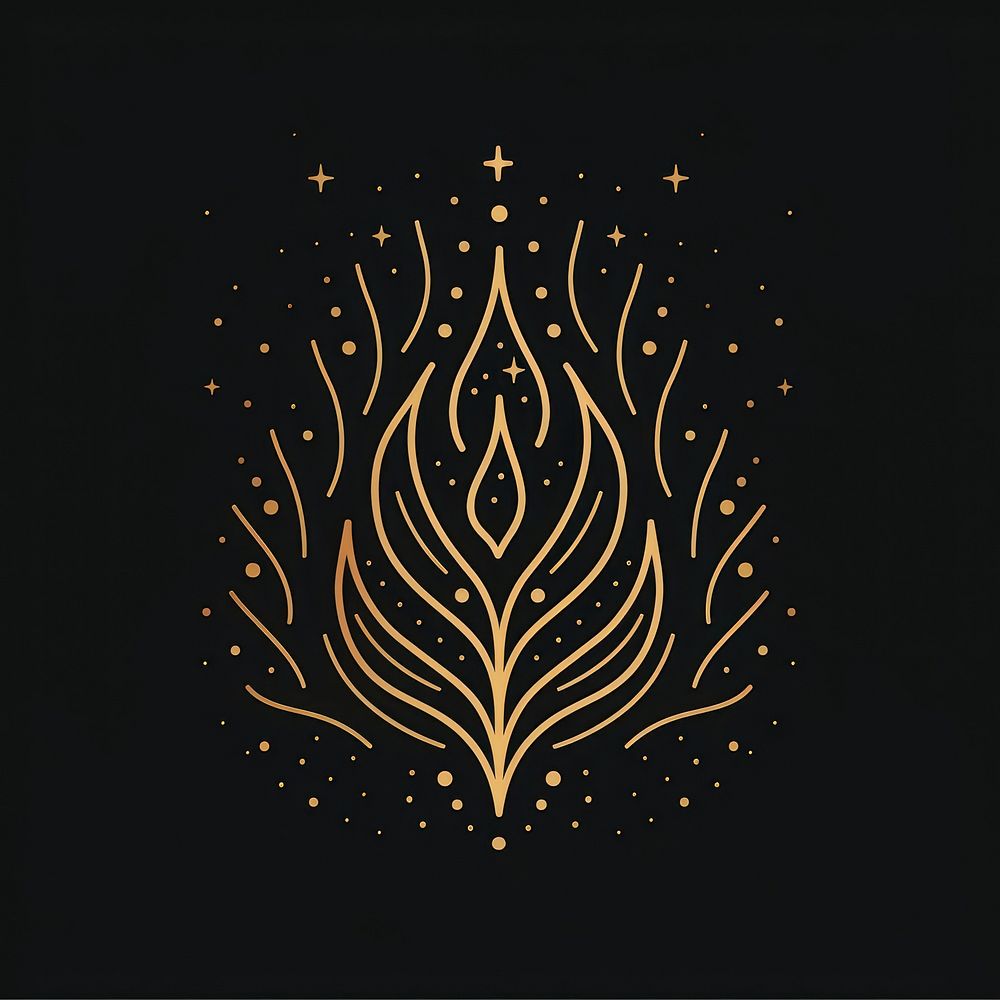 Surreal aesthetic Fire logo art blackboard fireworks.
