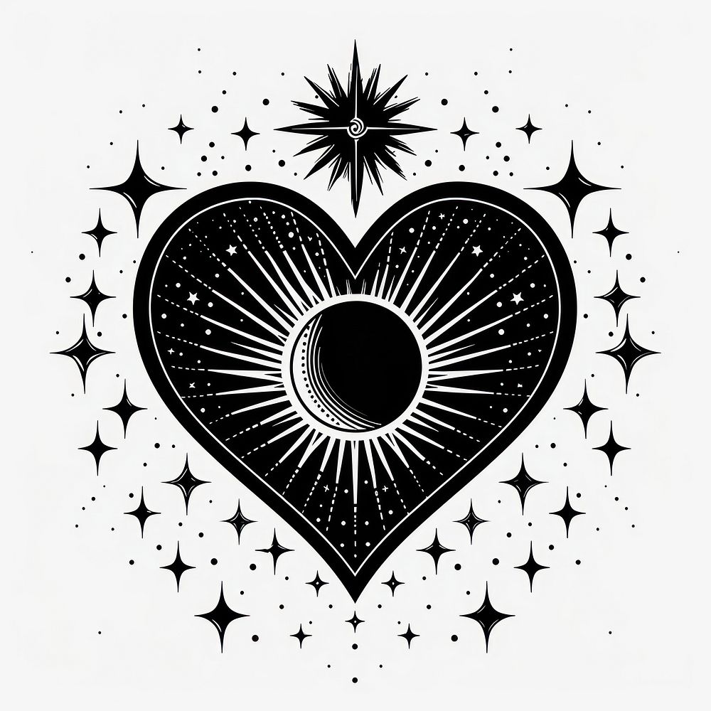 Heart logo silhouette symbol.