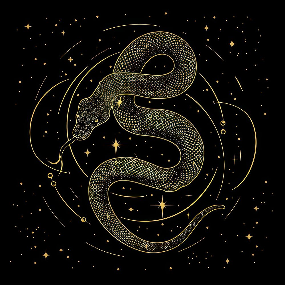 Surreal aesthetic Snake logo snake blackboard reptile.