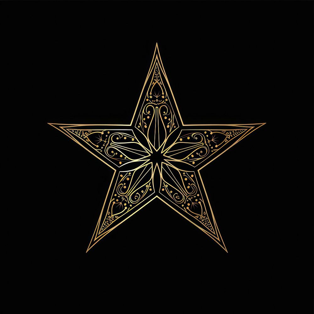 Surreal aesthetic Star logo symbol cross star symbol.