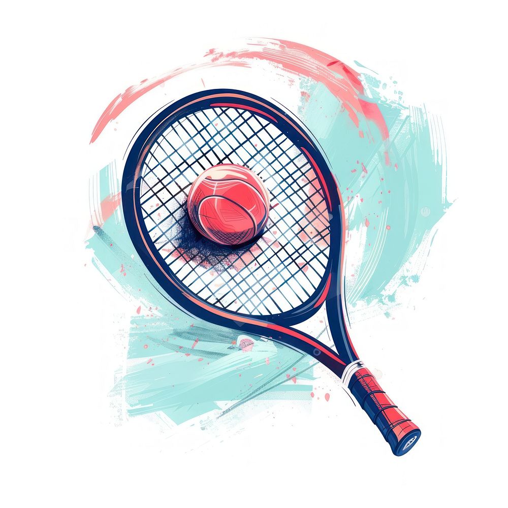 Tennis in funky basketball racket sports.