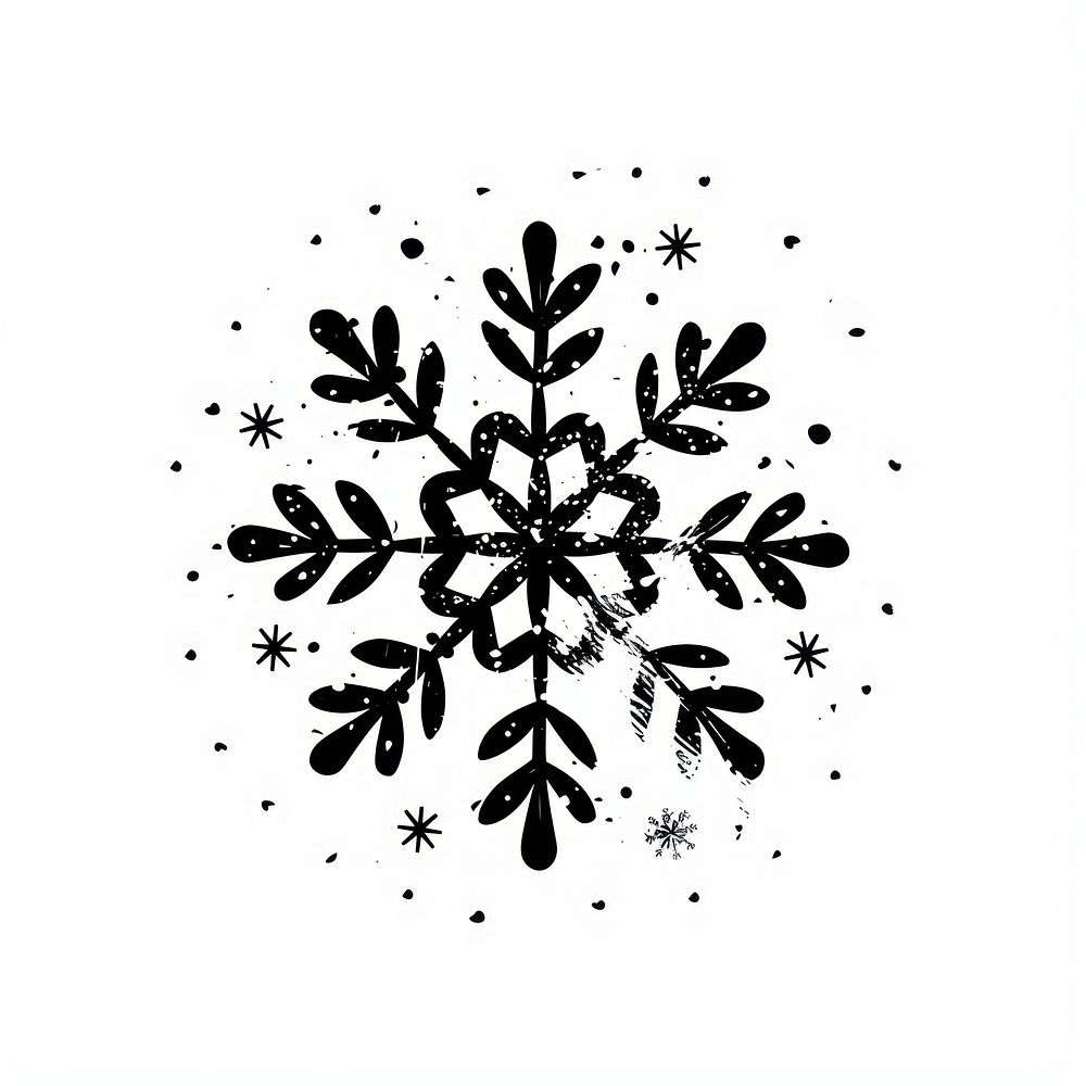Fun illustration cute snowflake art graphics outdoors.