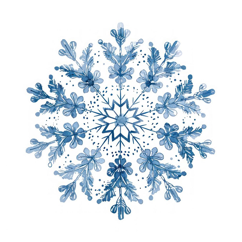 Aesthetic of snowflake chandelier outdoors pattern.