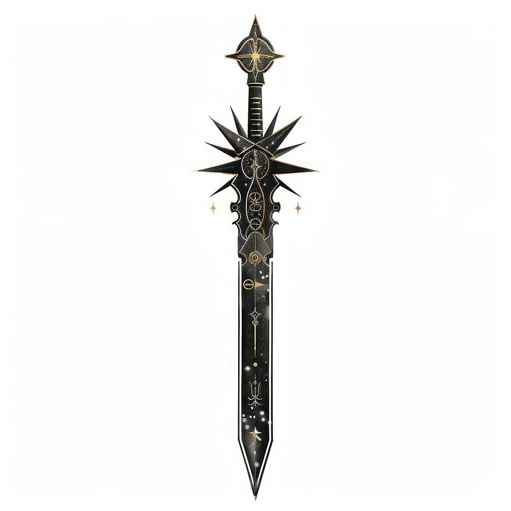 Boho aesthetic excalibur logo weapon weaponry dagger.