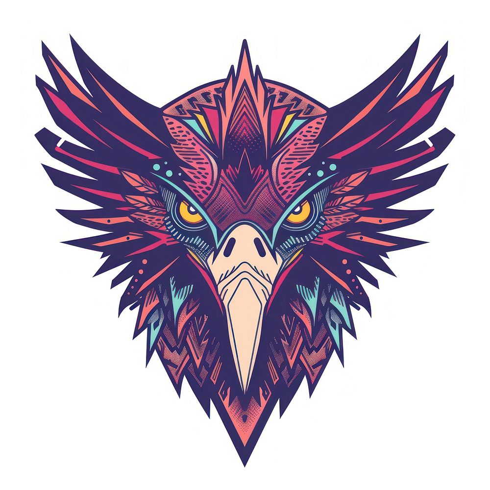 Boho aesthetic vulture logo emblem | Free Photo Illustration - rawpixel