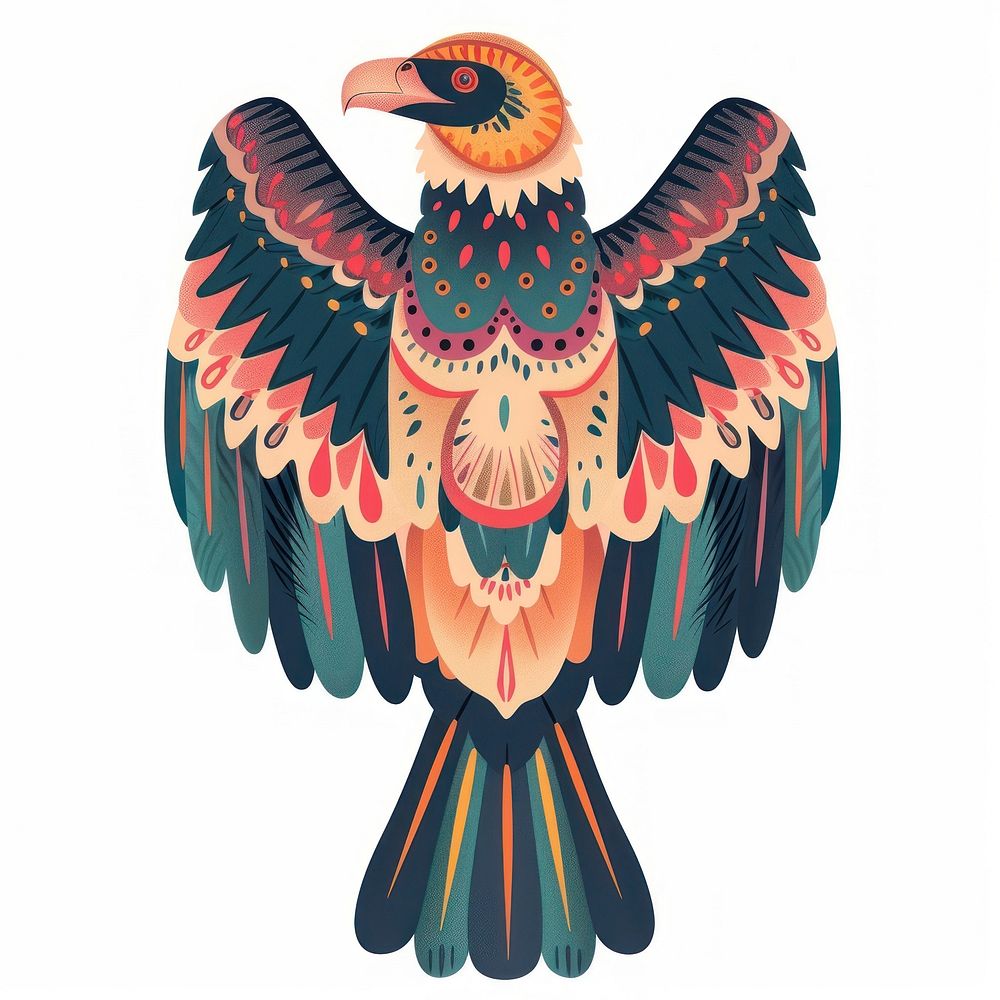 Boho aesthetic vulture logo animal | Free Photo Illustration - rawpixel