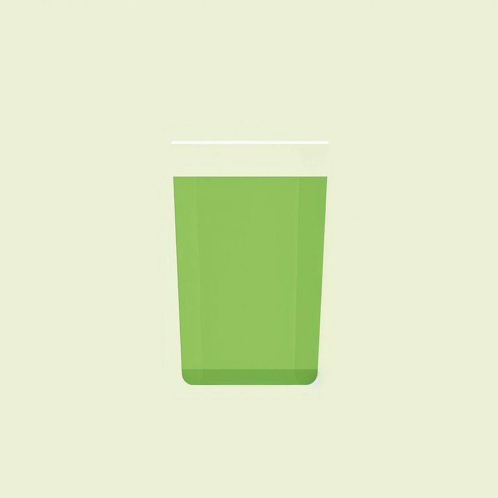 Illustration of a simple Green tea green beverage plastic.
