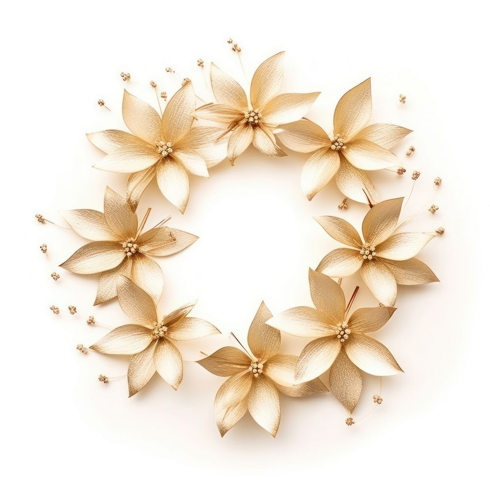 Gold flower single line accessories chandelier accessory.