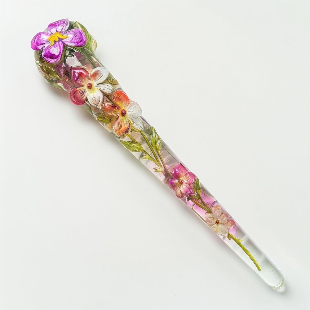 Flower resin magic wand shaped accessories accessory weaponry.