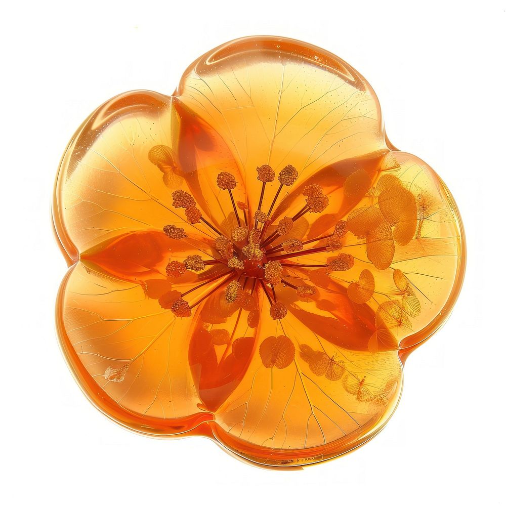 Flower resin Orange shaped accessories chandelier accessory.