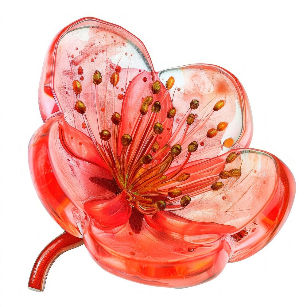 Flower resin guava shaped clothing blossom apparel.