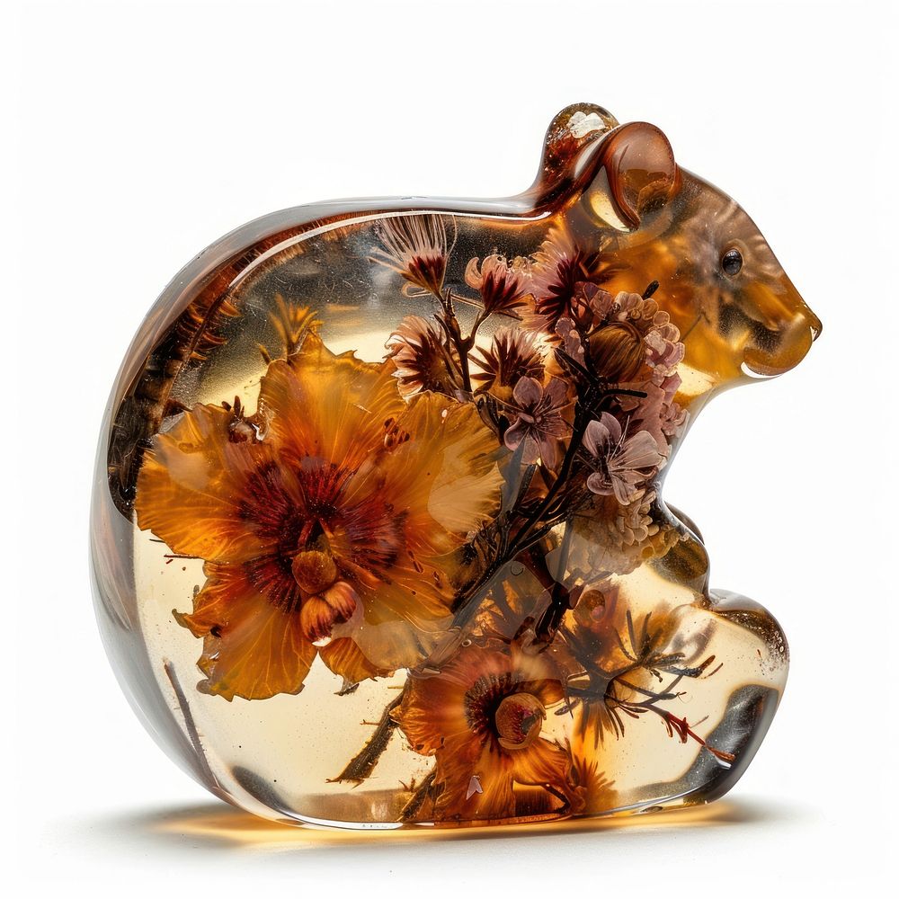 Flower resin wallaby shaped accessories accessory pottery.