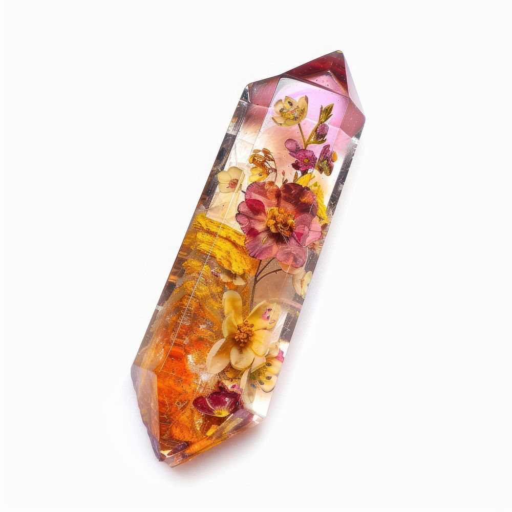 Flower resin wand shaped accessories accessory cosmetics.