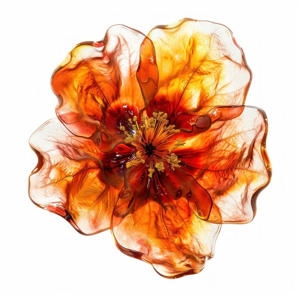 Flower resin wildfire shaped accessories accessory blossom.