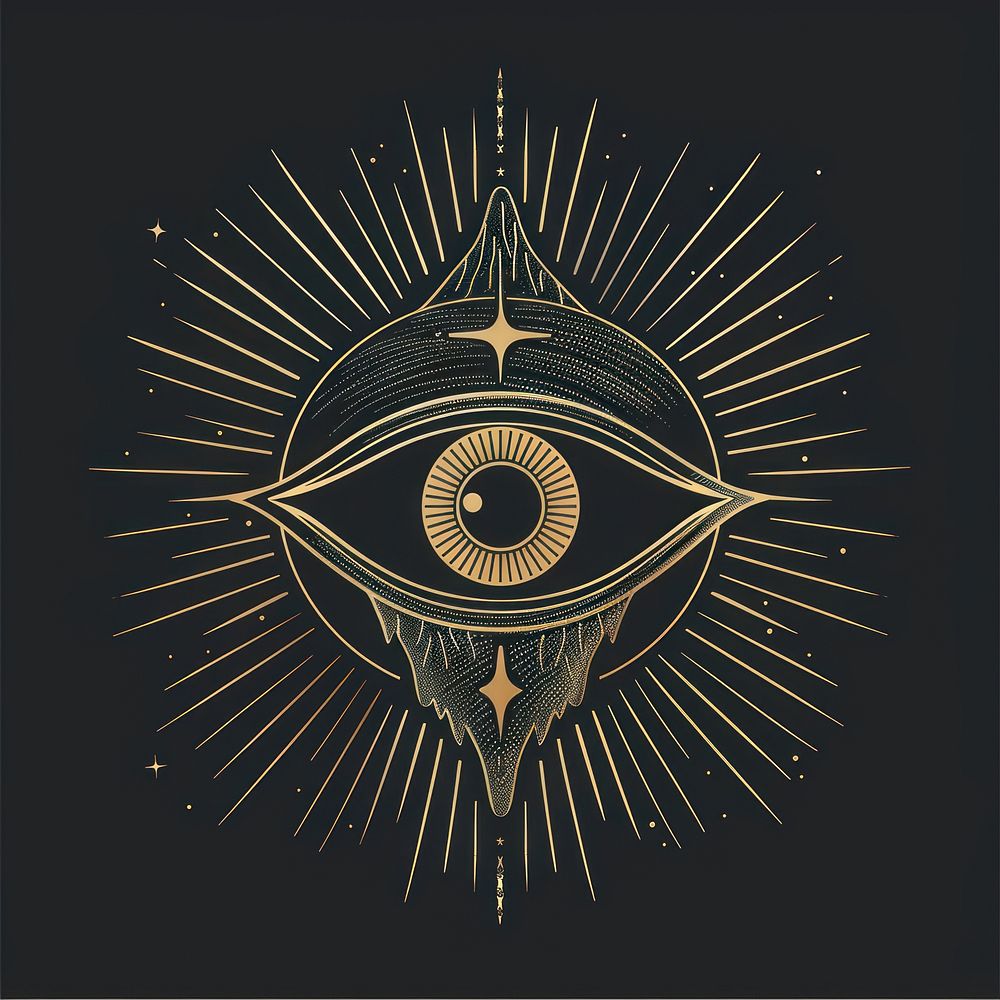 Surreal aesthetic third eye logo | Free Photo Illustration - rawpixel