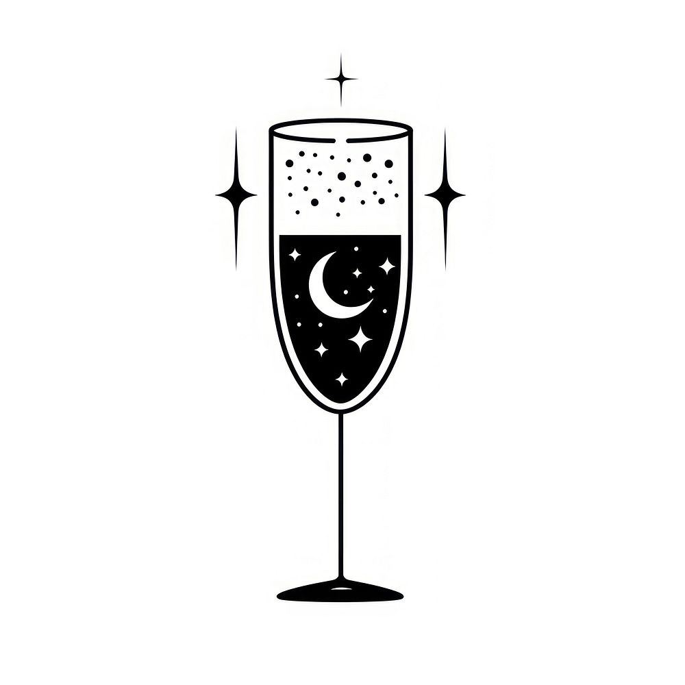 Surreal aesthetic champagne logo beverage alcohol liquor.