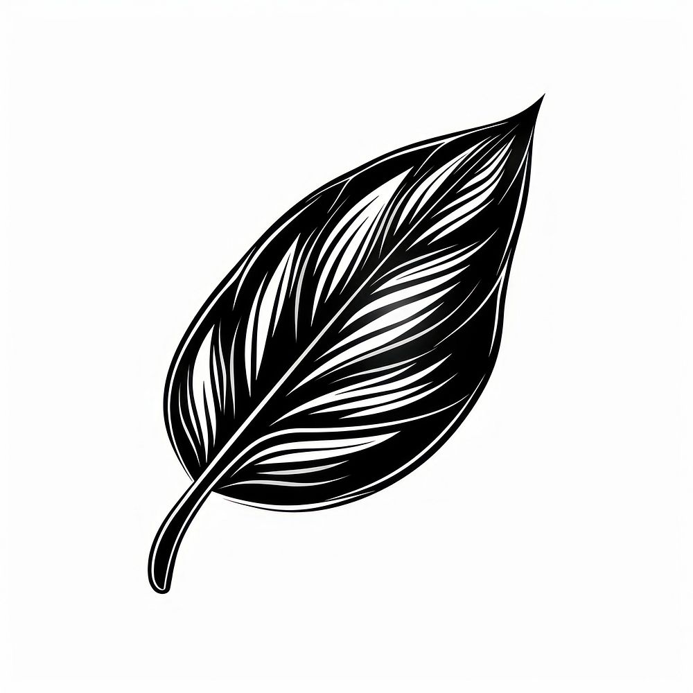 Surreal aesthetic leaf logo art animal plant.