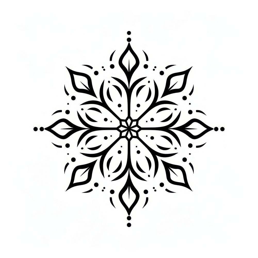 Surreal aesthetic snowflake logo art graphics outdoors.