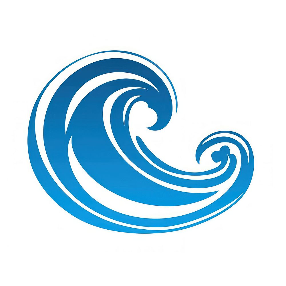 Wave logo icon disk.
