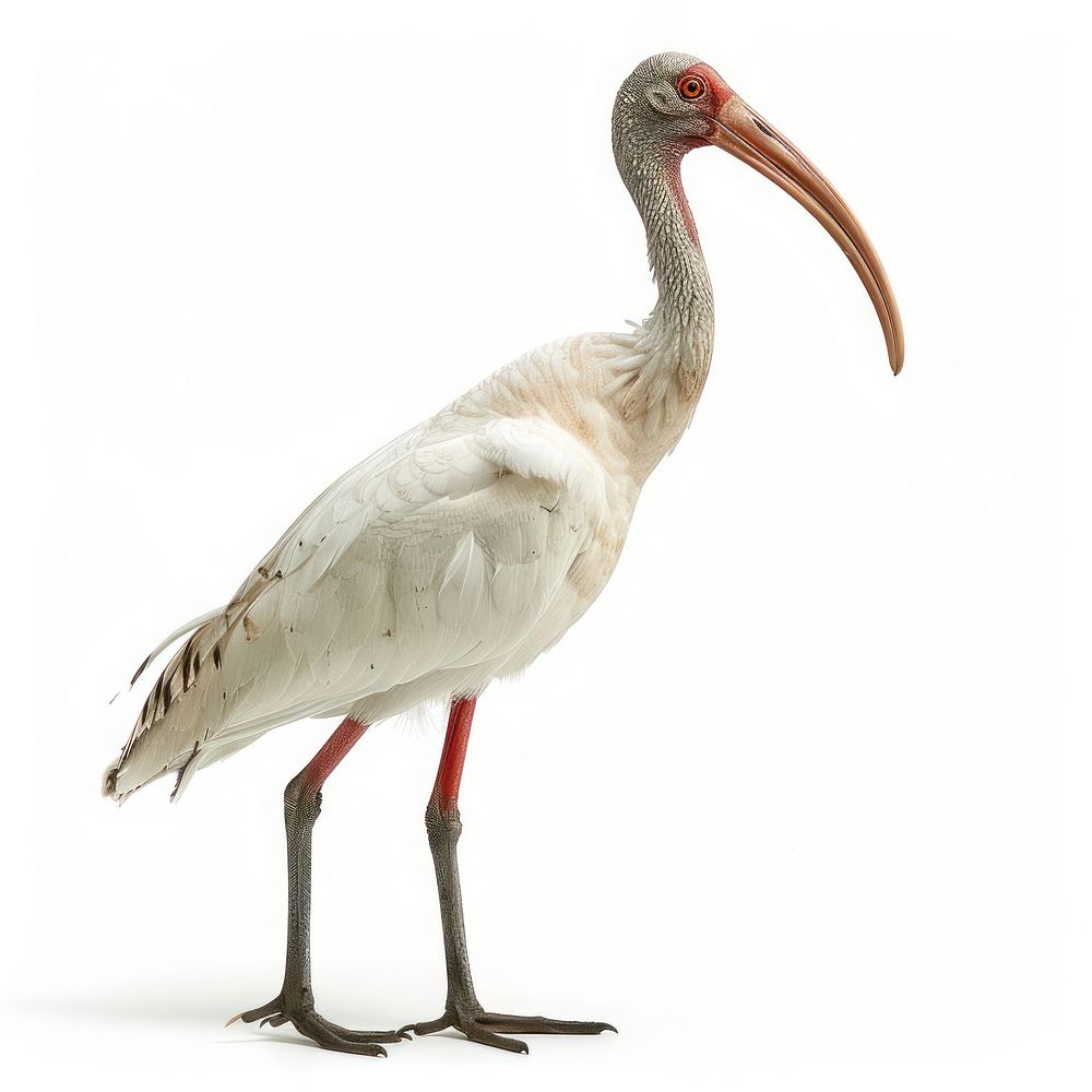 Photo of American white Ibis waterfowl animal stork.