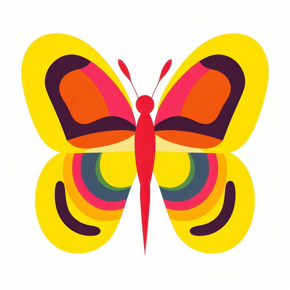 A vector graphic of butterfly invertebrate animal insect.