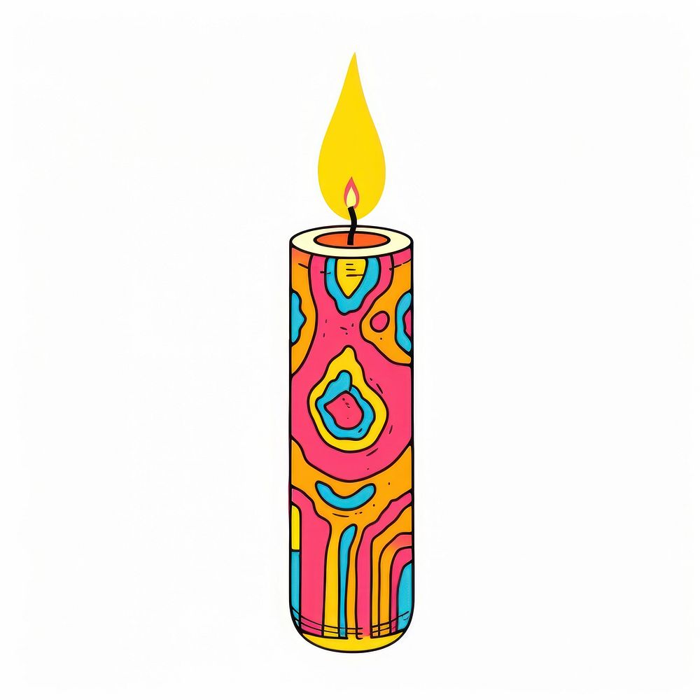 A vector graphic of candle dynamite weaponry flame.