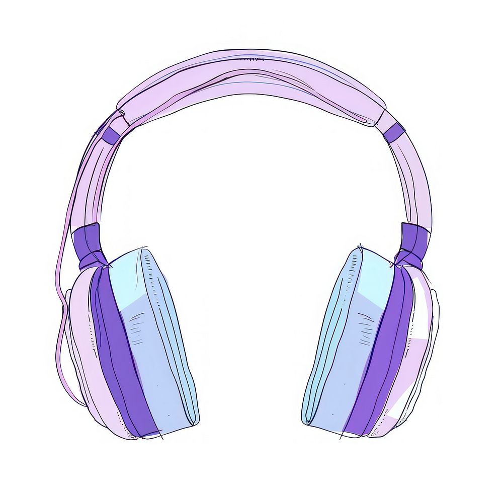 Minimalist symmetrical headphones electronics headset.
