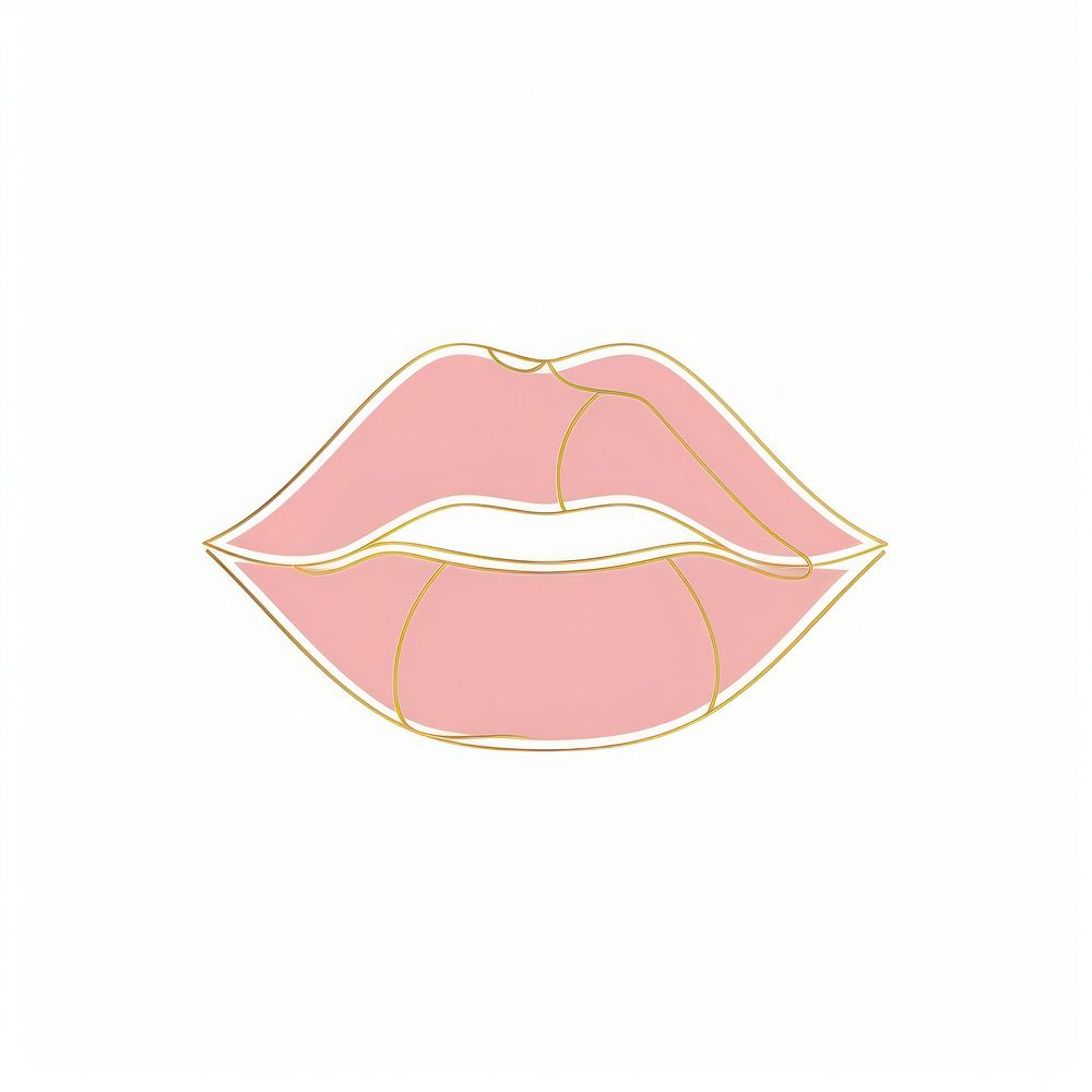 Minimalist symmetrical lipstick cosmetics person mouth.