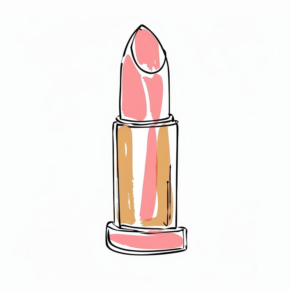 Minimalist symmetrical lipstick cosmetics bottle shaker.
