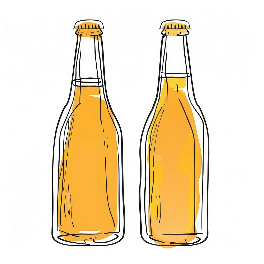 Minimalist symmetrical 2 beers bottle ammunition beverage.
