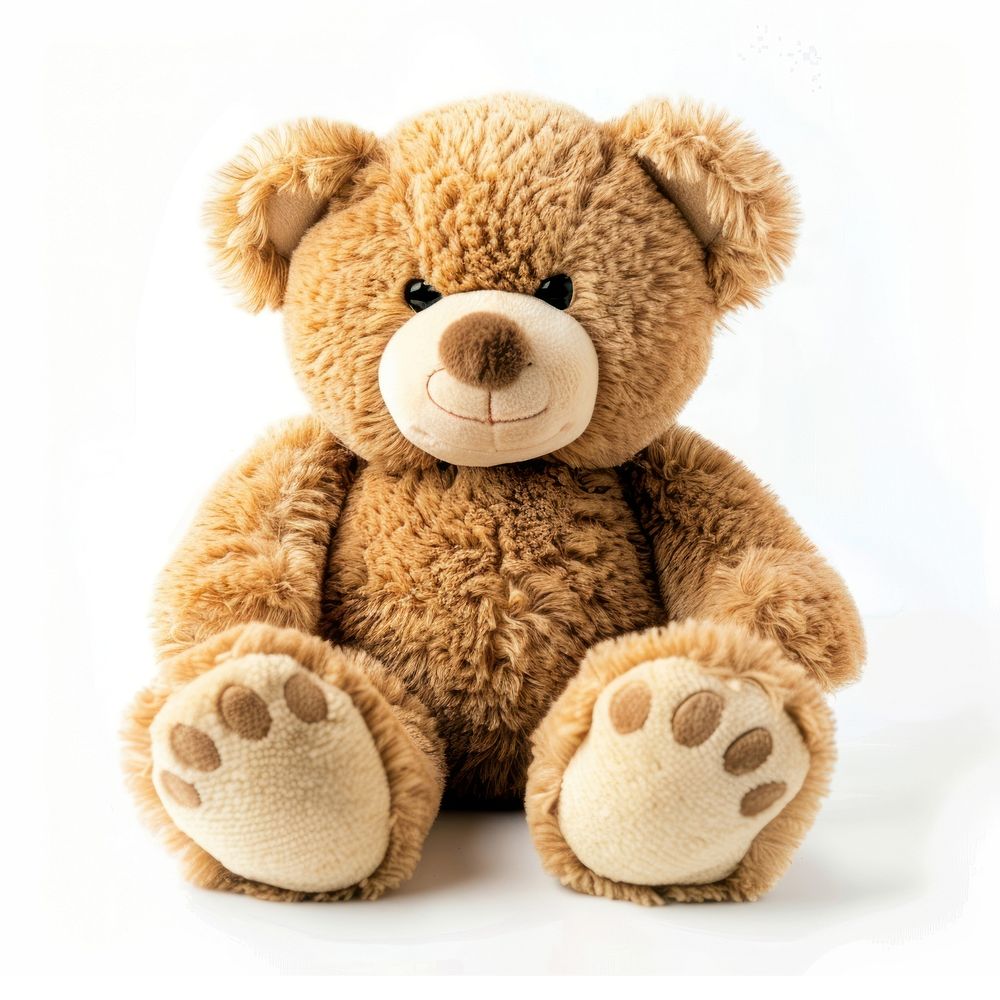 Cute teddy bear plush toy.