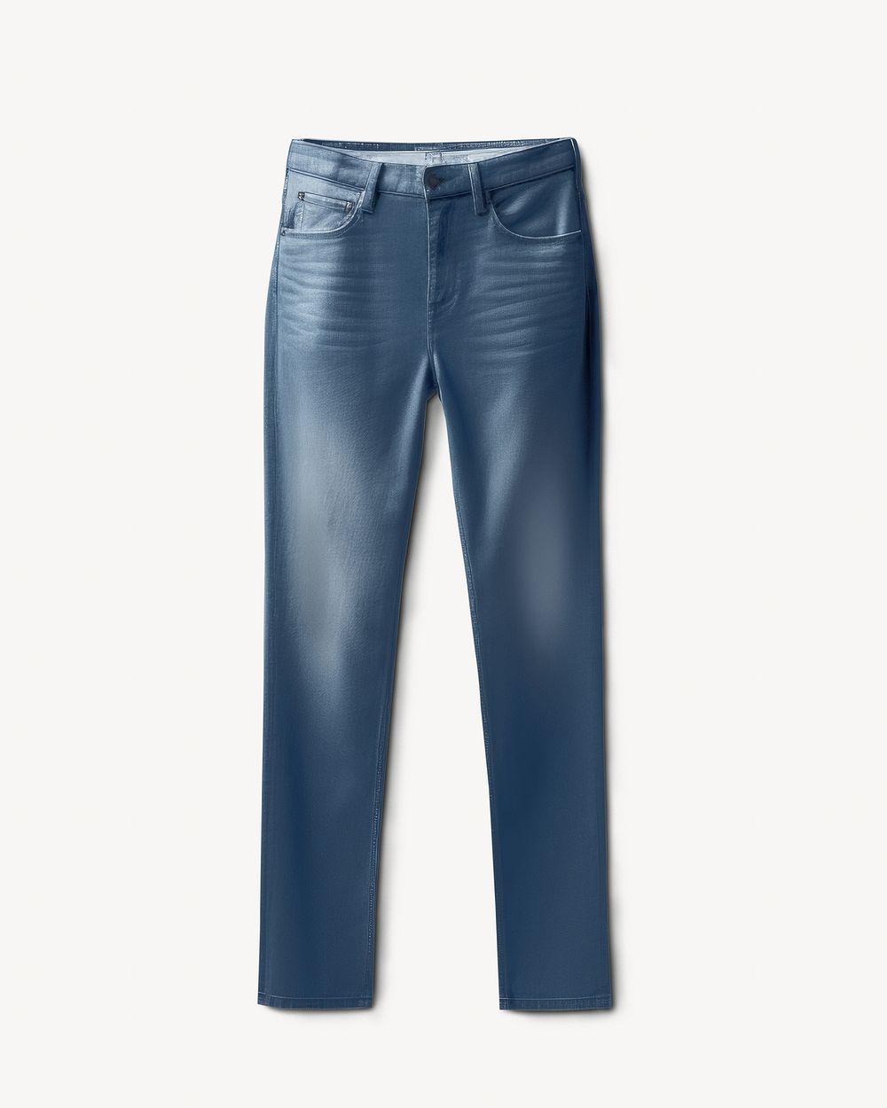 Streetwear jeans mockup flat lay