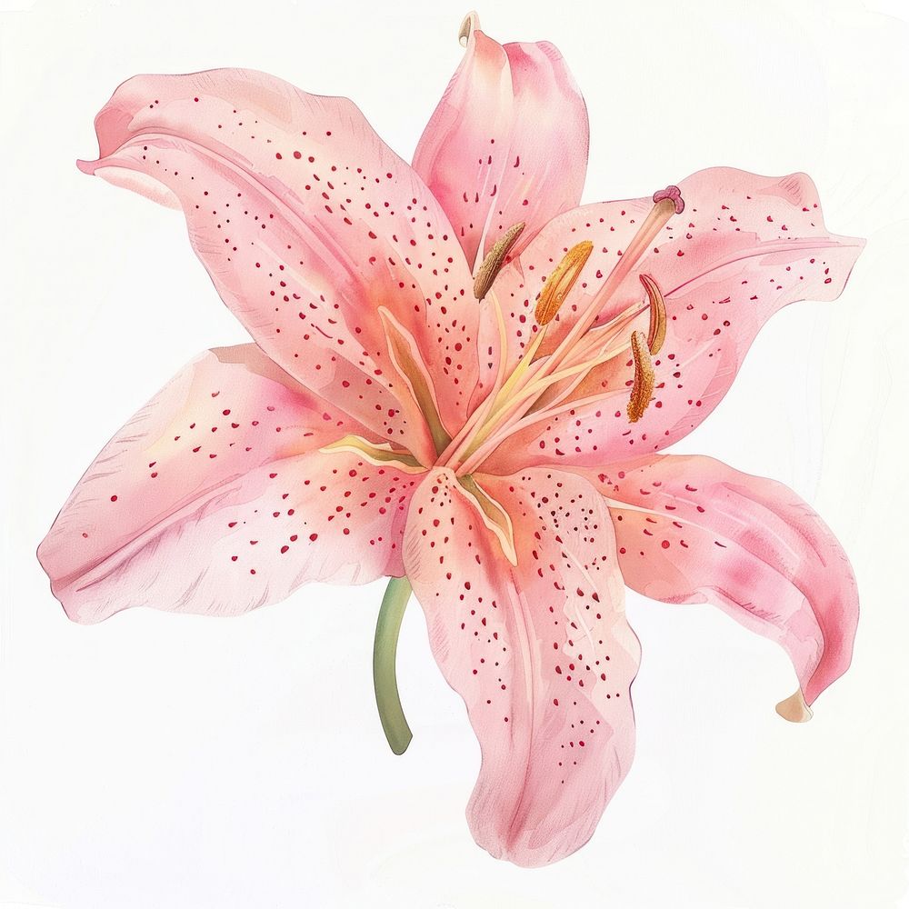 Lily blossom flower anther.