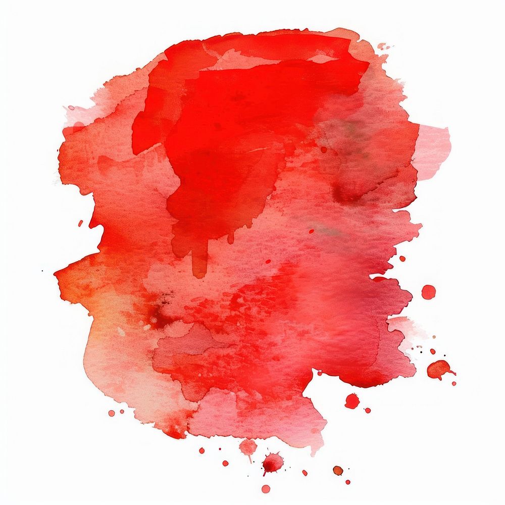 Red ketchup stain paper.