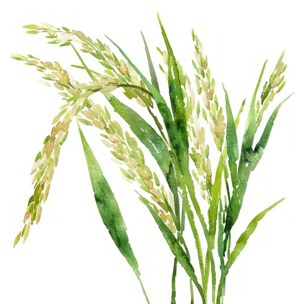 Rice vegetation produce grass.